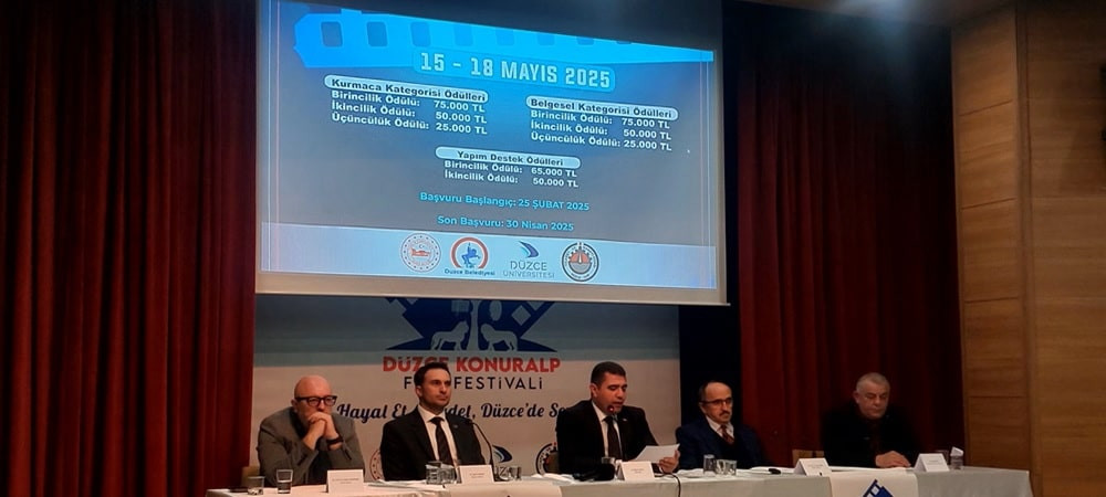 Düzce Konuralp Film Festivali basın tanıtım toplantısı Düzce'de yapıldı